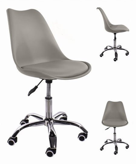 Krzesło obrotowe MUFART FEMA, szare, 91,5x48x43 cm MUFART