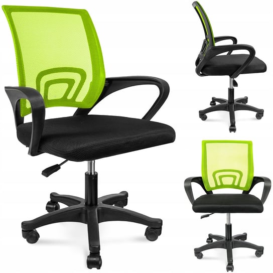 KRZESŁO OBROTOWE SMART zielone fotel na kółkach do biurka JUMI
