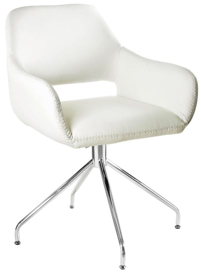 Krzesło obrotowe Talia 58x82 cm białe Unique