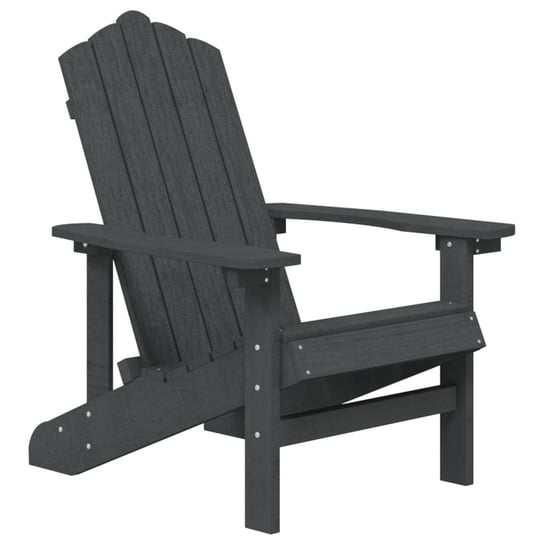 Krzesło ogrodowe Adirondack HDPE antracyt 73x83x92 / AAALOE Inna marka