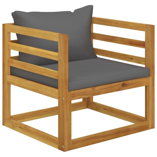 Krzesło ogrodowe akacjowe z poduszkami, 72x72x60 c Zakito Europe