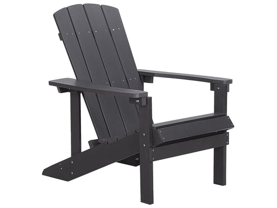 Krzesło ogrodowe BELIANI Adirondack, 88x75x85 cm, ciemnoszary Beliani