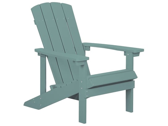 Krzesło ogrodowe BELIANI Adirondack, 88x75x85 cm, turkusowy Beliani