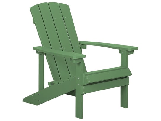 Krzesło ogrodowe BELIANI Adirondack, 88x75x85 cm, zielony Beliani
