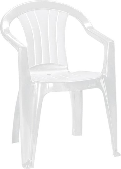 Krzesło ogrodowe CURVER Sicilia, białe, 56x58x79 cm Curver