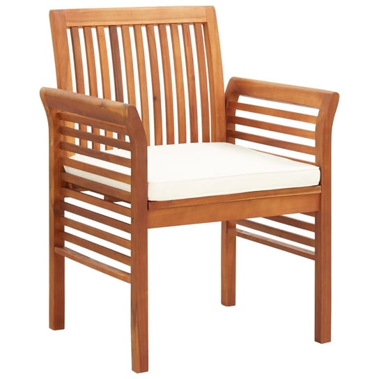 Krzesło ogrodowe drewniane 64x60x90 cm, brązowa ra Inna marka