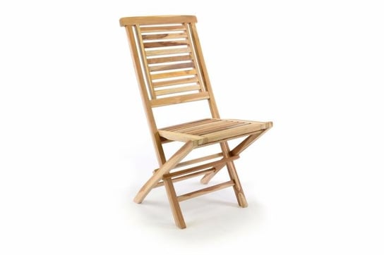 Krzesło ogrodowe drewniane, składane, brązowe, 42x98x43 cm Divero