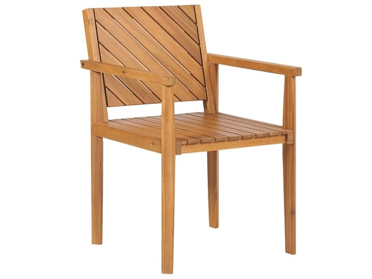 Krzesło ogrodowe drewno akacjowe BARATTI Beliani