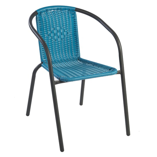 Krzesło ogrodowe Garden Star Thomas niebieskie 62x51.5x74 cm Garden Star