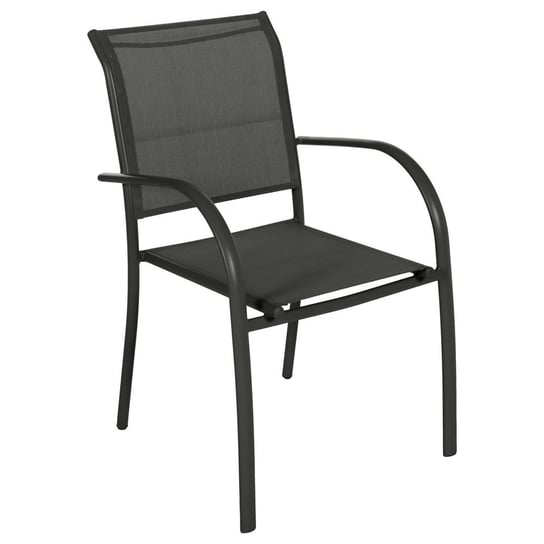 Krzesło ogrodowe HESPERIDE, czarne, 88x56 cm Hesperide