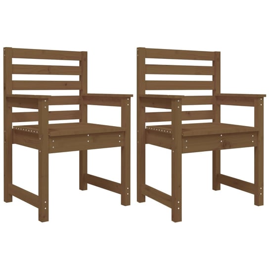 Krzesło ogrodowe, lite drewno sosnowe, kolor miodo / AAALOE Zakito
