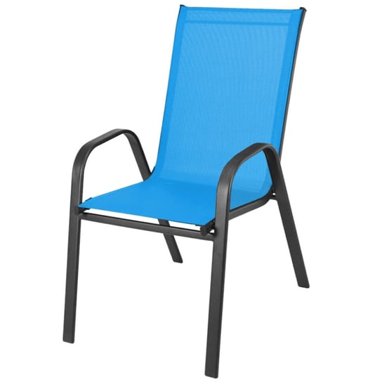 krzesło ogrodowe metalowe turkusowe Zolta