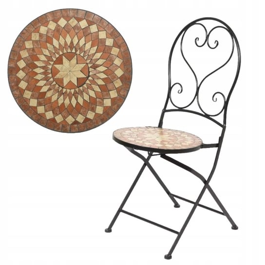 Krzesło Ogrodowe Metalowe Z Mozaiką Kaemingk
