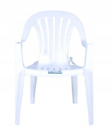Krzesło ogrodowe plastikowe białe Rubin OŁER