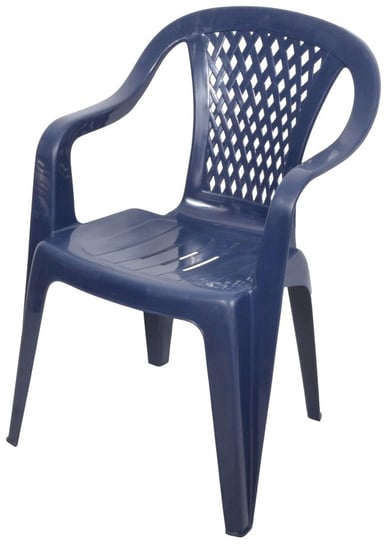 Krzesło Ogrodowe Plastikowe Diament Granatowe OŁER