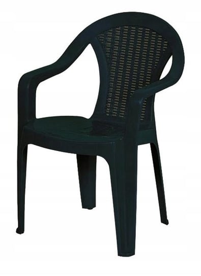 Krzesło ogrodowe plastikowe zielone do 100kg Chomik