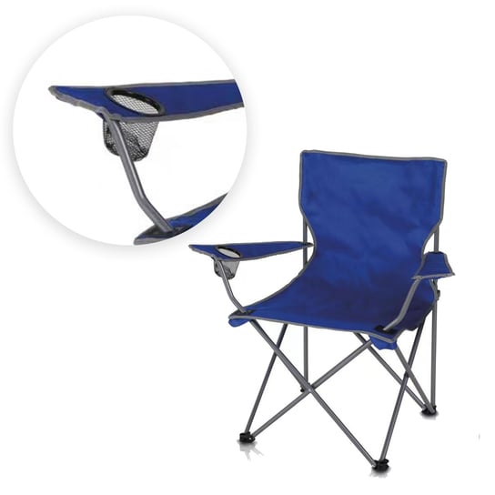 Krzesło ogrodowe, plażowe, turystyczne, składane, Domarex, 82x80x50 niebieskie Inna marka
