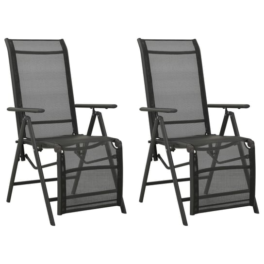Krzesło ogrodowe rozkładane, 58,5x69x78-110 cm, cz / AAALOE Inna marka