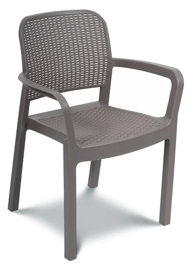 Krzesło ogrodowe Samanna, cappuccino, 53x58x83 cm Allibert