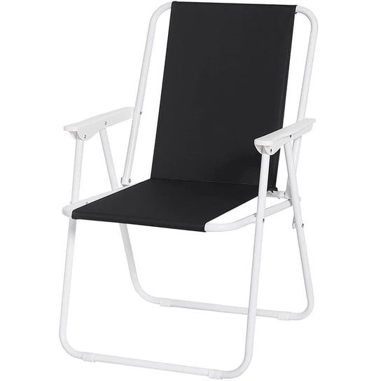 Krzesło ogrodowe składane czarne 53x59x76cm LEZ9948 CHOMIK Chomik