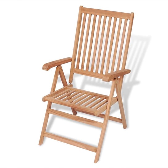 Krzesło ogrodowe vidaXL, składane, brązowe, 57x71,5x109 cm vidaXL