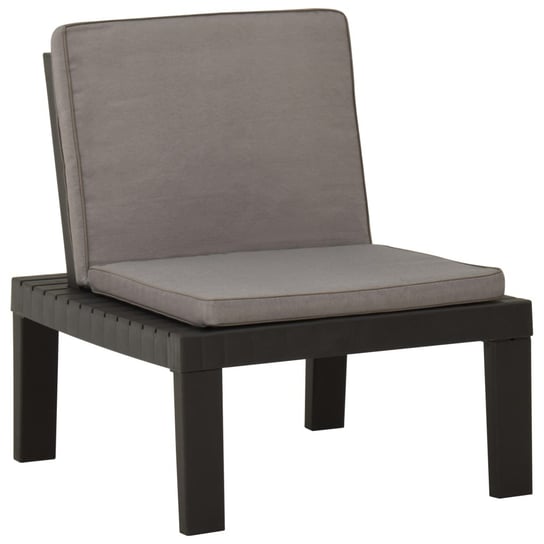 Krzesło ogrodowe z poduszką - 65x65x70 cm, szary/a Zakito Europe