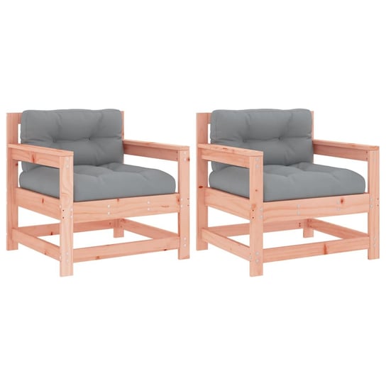 Krzesło ogrodowe z poduszkami, lite drewno daglezj Zakito Europe