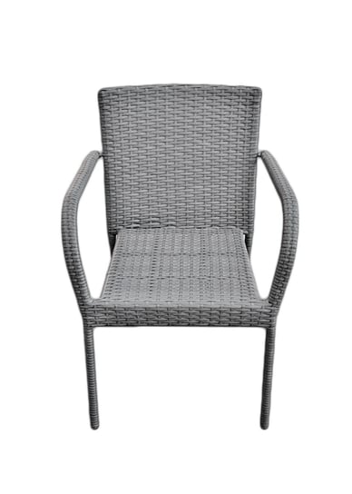 Krzesło ogrodowe z szarego technorattanu Sottile Bello Giardino