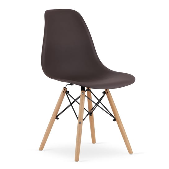 Krzesło OSAKA - kawa / nogi naturalne Leobert