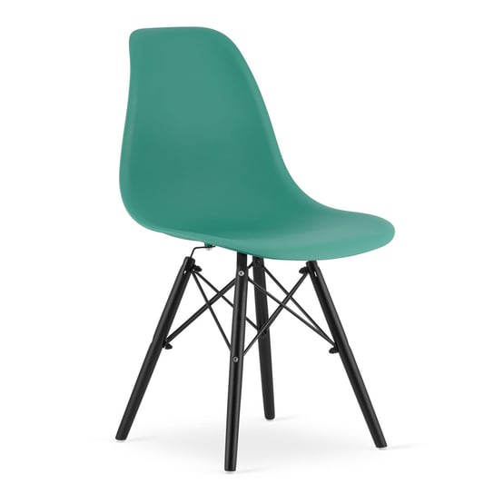 Krzesło OSAKA - zielone / nogi czarne Leobert