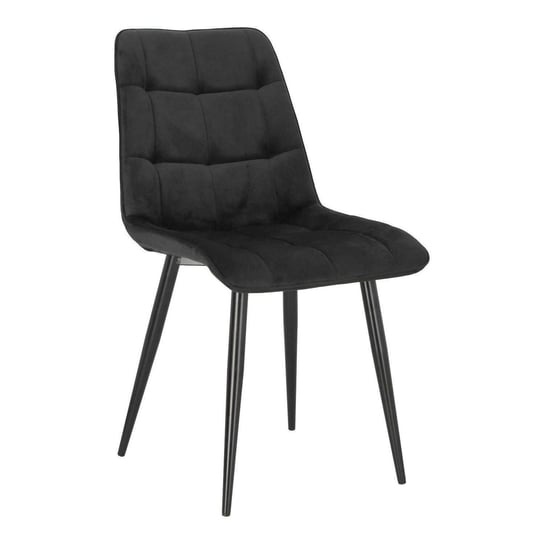 Krzesło Plaid czarne/ czarne nogi hampton Intesi