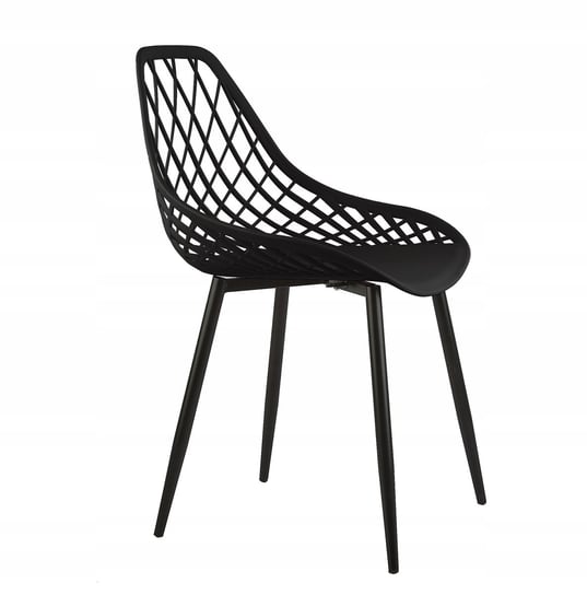Krzesło plastikowe ażurowe LIVIA do kuchni ogrodowe kawiarniane FRONTI