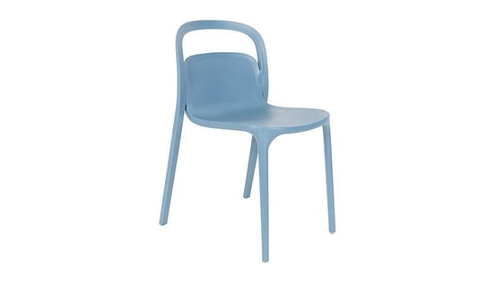 Krzesło plastikowe ogrodowe RIKKI niebieskie HomeHood