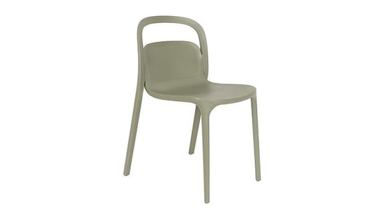 Krzesło plastikowe ogrodowe RIKKI zielone HomeHood