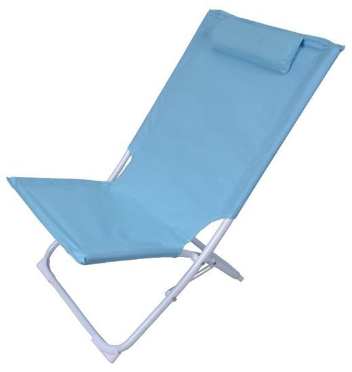 Krzesło plażowe składane, niebieskie, 75x50x50 cm King Home