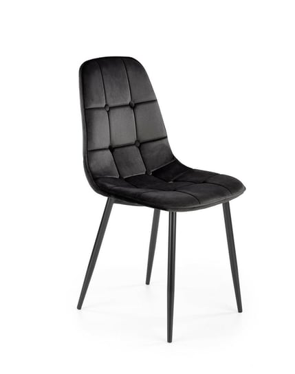 Krzesło Plein czarne velvet Intesi