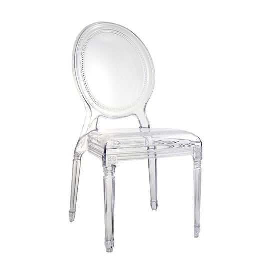 Krzesło PRINCE transparentne - poliwęglan King Home