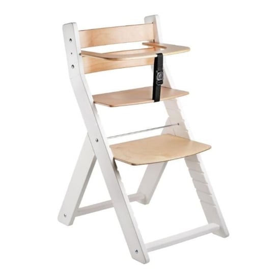 Krzesło regulowane - LUCA - Białe - Regulowane siedzisko i podnóżek - Dla dzieci Youdoit