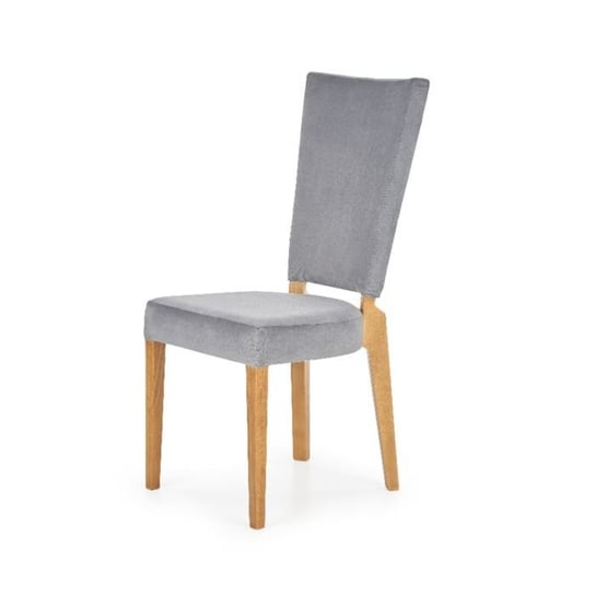 Krzesło Remigio szare, nóżki dąb miodowy Style Furniture