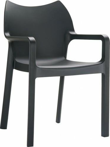 Krzesło RESOL Dionisio, czarne, 85x52x57 cm Resol