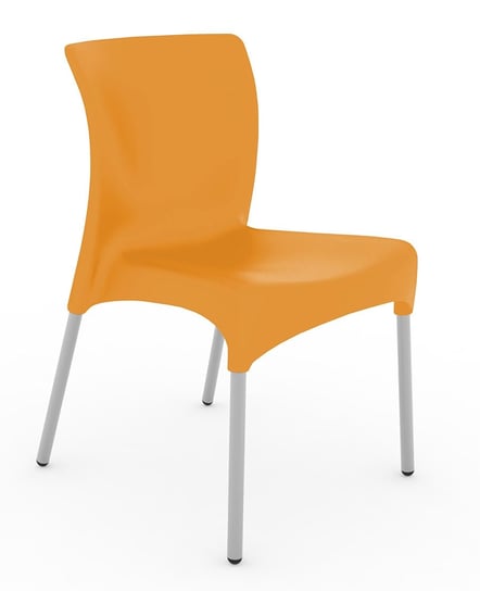 Krzesło RESOL Moon, pomarańczowe, 80x50x58 cm Resol