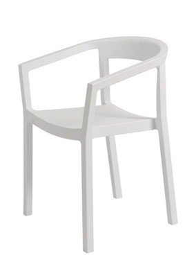 Krzesło RESOL Peach, białe, 75x56x48 cm Resol