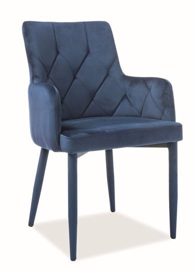 Krzesło Ricardo Velvet Bluvel 86 Granatowe Komfort