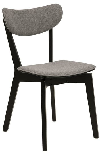 Krzesło Roxby tapicerowane szare/czarne Actona