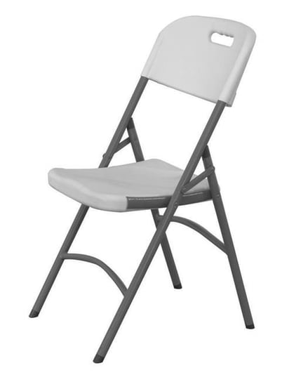 Krzesło rozkładane białe, ogrodowe | Hendi Hendi