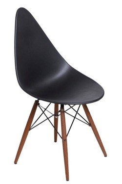 Krzesło RUSH DSW Dark, czarne, 46x51x90 cm Intesi