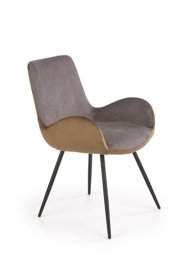 Krzesło Sarah szare/brązowe Intesi