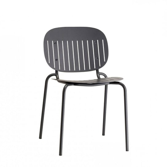 Krzesło SI-SI w paski antracyt metalowe SCAB Design