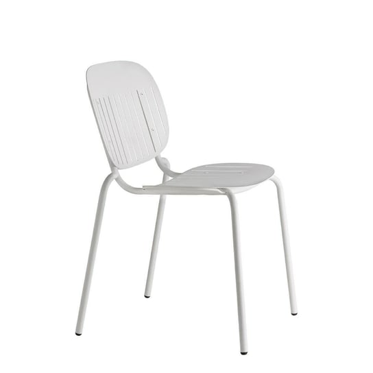 Krzesło SI-SI w paski białe metalowe SCAB Design