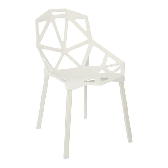 Krzesło SIMPLET Gap, białe, 52x55x80 cm Simplet